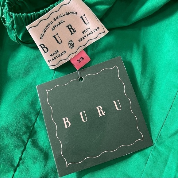 Buru Teagan Floral Print Tiered Ruffle Midi Pocketed A-Line Skirt and Top Set XS - Picture 12 of 16